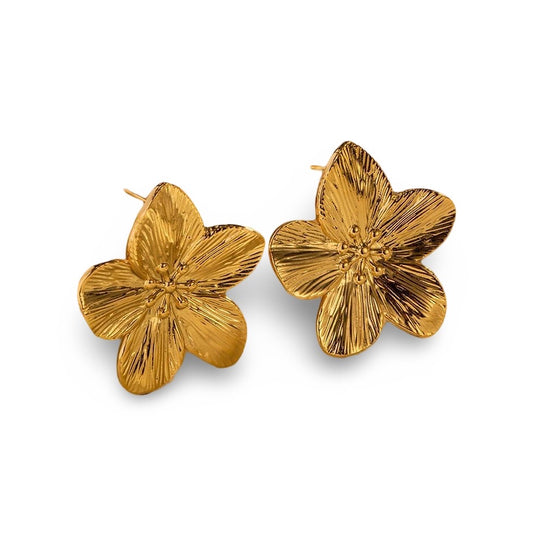 Statement flower earrings